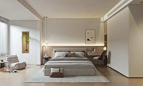 Modern Bedroom 3d model