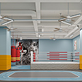 Modern Fight Classroom Children's Fight Classroom 3d model