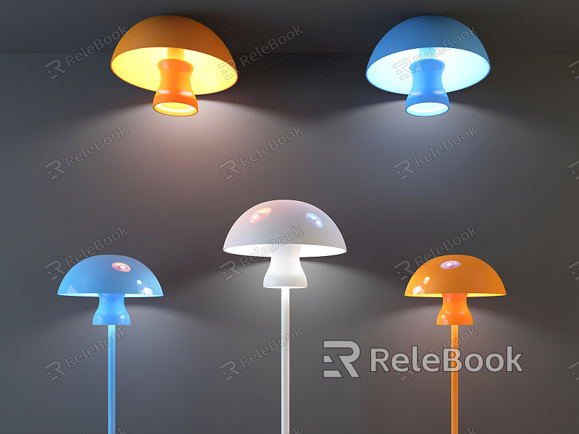 Modern lamp combination mushroom lamp model