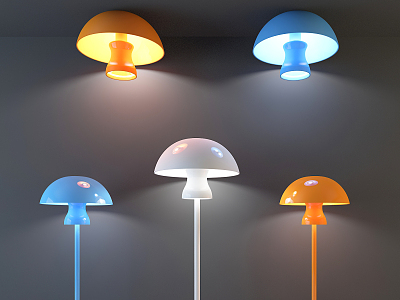 Modern lamp combination mushroom lamp model