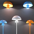Modern lamp combination mushroom lamp 3d model