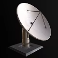 Heavy Duty Industrial Satellite Dish Antenna With Metallic Construction Supporting Brackets And Stable Pedestal Base