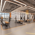 Modern Gym 3d model