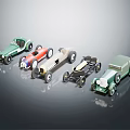 Electric Toys Vintage Style Toy Cars With Various Colors And Classic Designs