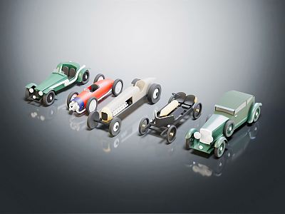 Modern toy car classic car 3d model