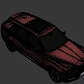 Red Rolls Royce Luxury SUV With Sleek Exterior Black Wheels And Chrome Accents