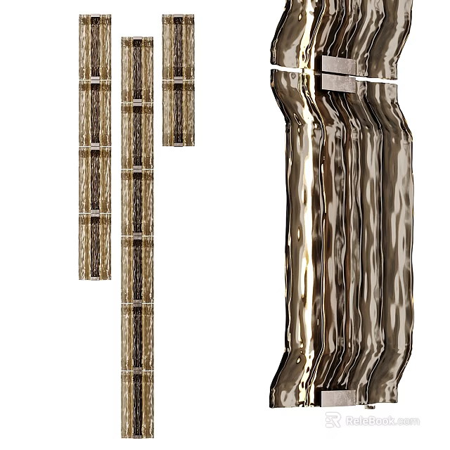 Modern Wall Lamp Design With Stylish Metal Finish For Interior Decor 3d model 