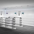 Modern Retail Display Shelves With Lighting For Flower Bouquets In Store