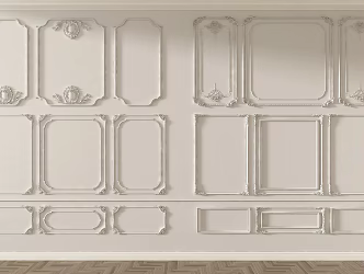 French Gypsum Line Background Wall Sofa Bedroom Background Wall Simple European Gypsum Line French Simple European Wall Panel French Line Wall Trim Board Gypsum Component Carved Line Corner 3d model