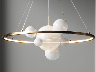 Modern chandelier 3d model