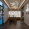Chinese Style Beauty Hair Salon With Wooden Furniture Scalp Care And Reception Area