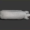 Stone Pig Statue With Square Base Standing Posture And Detailed Texture