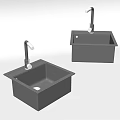 Stainless Steel Kitchen Sink With Modern Faucet For Home Kitchen Setup