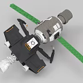 Industrial Equipment With Mechanical Structure Green Components And Cylindrical Body Design