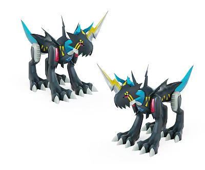 Modern Robot Mechanical Dog 3d model