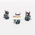 Virtual Character Anime Game Character Mouse Warrior 3d model