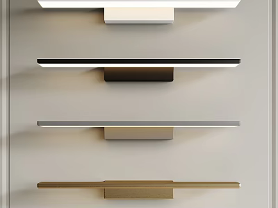 Modern Wall Lamps With White Black Gray Gold Designs For Home Interior 3d model