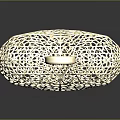Delicate Golden Heart Shaped Hollow Design Pendant Clothing Accessory For Fashion