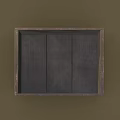 Rustic Wooden Storage Cabinet With Handles Natural Wood Texture And Square Design