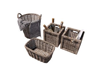 Modern Storage Basket 3d model