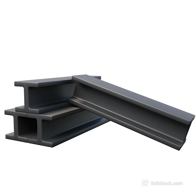 Industrial Equipment Heavy Duty Structural Steel Beams For Construction And Manufacturing Use 3d model 