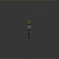 Futuristic Sci Fi Weapon With Tactical Scope And Gold Black Sleek Design