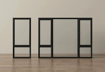 modern windows glass windows casement windows floor-to-ceiling windows bay windows doors and windows 3d model
