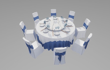 Hotel Banquet Seats 3d model