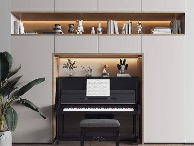 Modern Piano Decorative Cabinet model