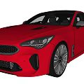 Red Kia Sporty Sedan with Modern Design and Performance Features