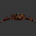 Futuristic Red And Yellow Space Spaceship With Sleek Design Cockpit And Star Emblems