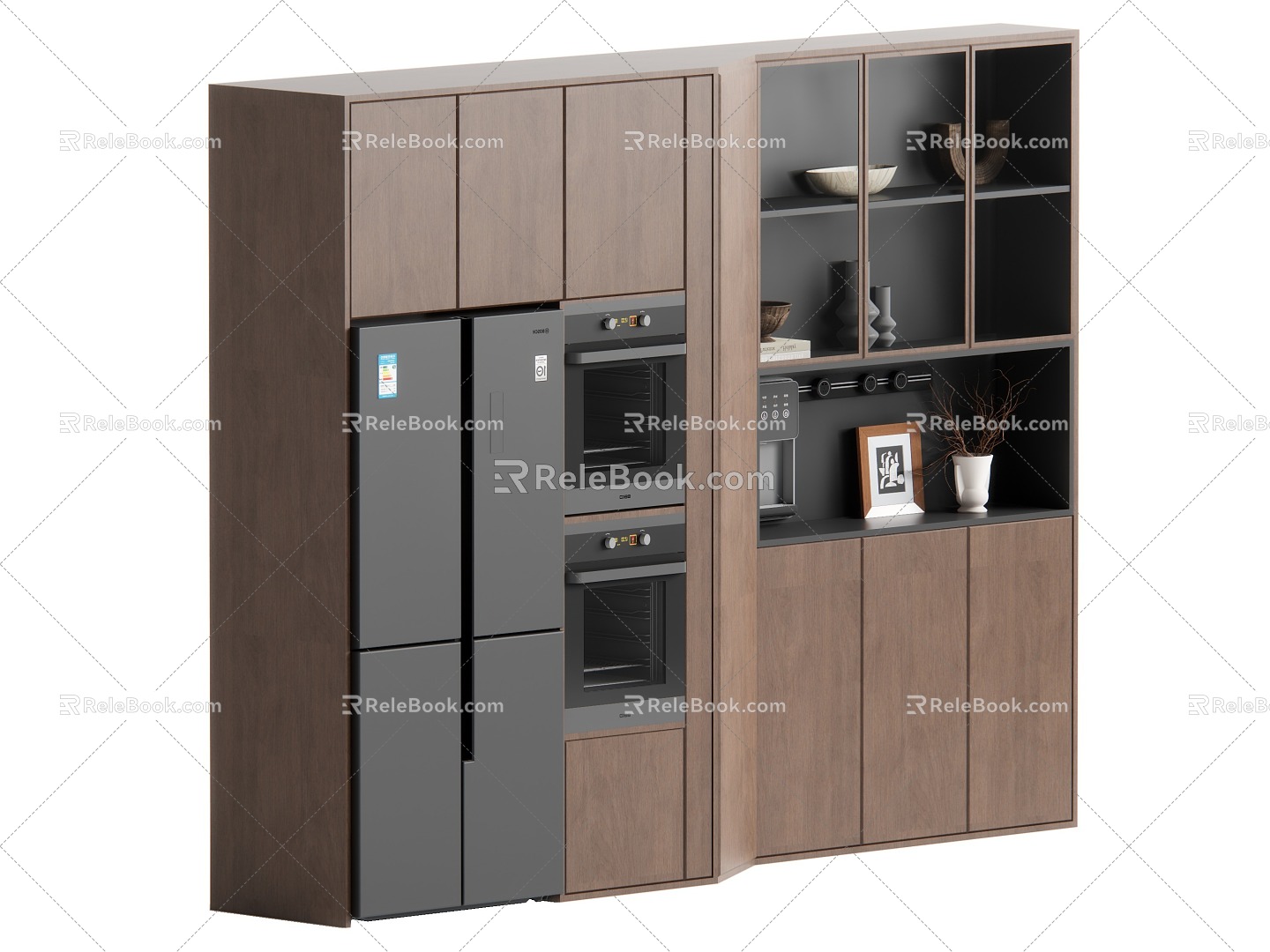 Middle Style Sideboard Cabinet Cabinet 3d model