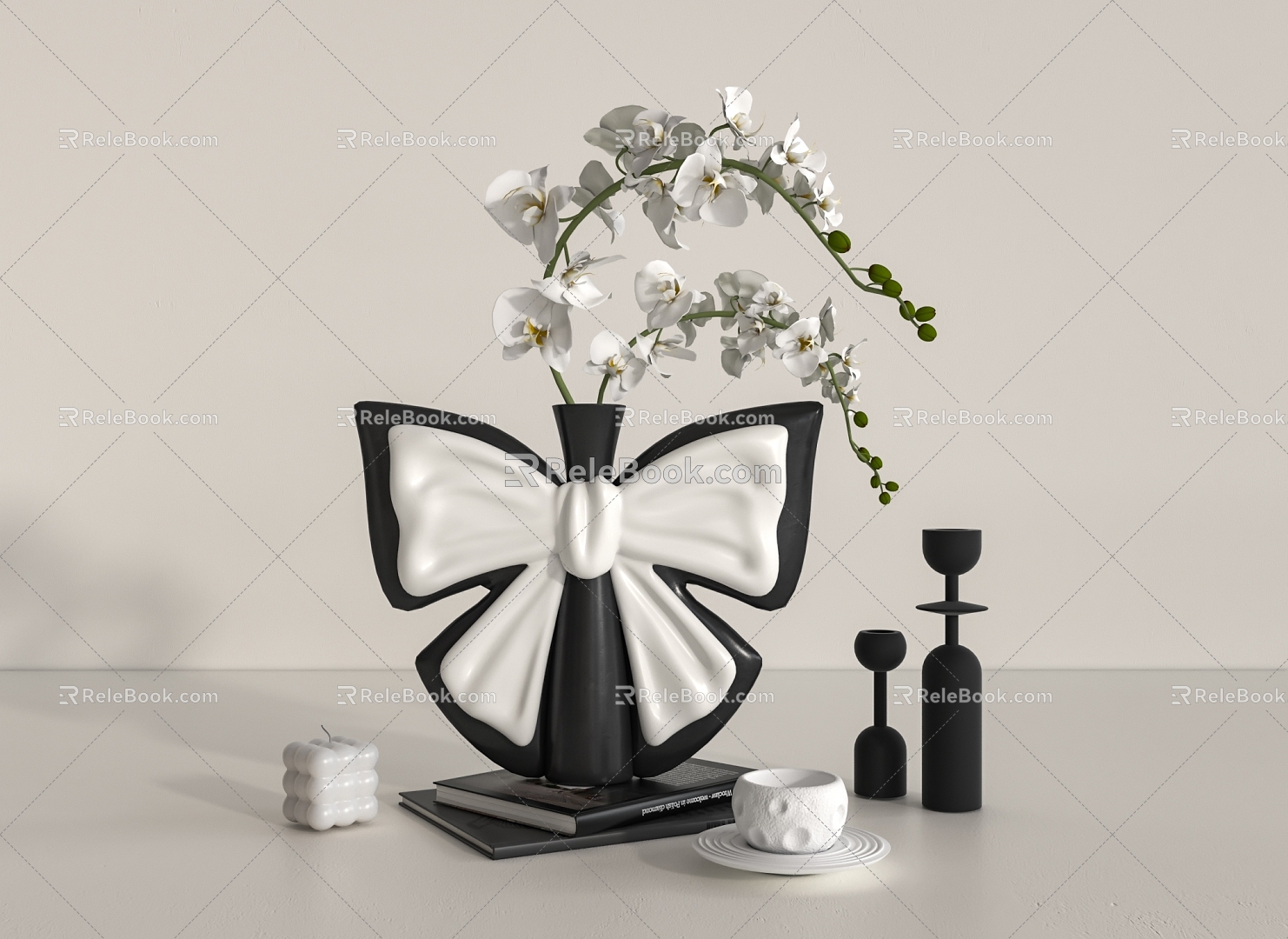 Bow vase 3d model