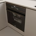 Modern Kitchen Interior With Built in Dishwasher And White Countertop Cabinets