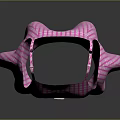 Stylish Pink Checkered Sleeveless Fit And Flare Dress For Women With Belt
