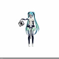 Anime Game Character With Turquoise Long Hair Twin Ponytails White Black Outfit Holding Lantern