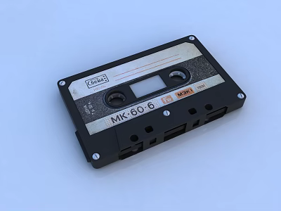 Vintage MK60 Cassette Tape For Musical Instrument Audio Storage And Playback 3d model