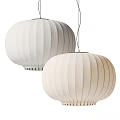 Quiet paper chandelier lantern chandelier 3d model