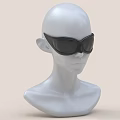 Stylish Decorative Accessory Figurine Set With Mannequin Head And Sunglasses For Home Decor