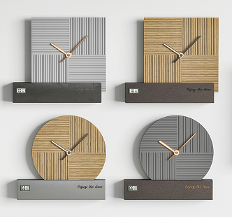 Modern clock wall decoration 3d model