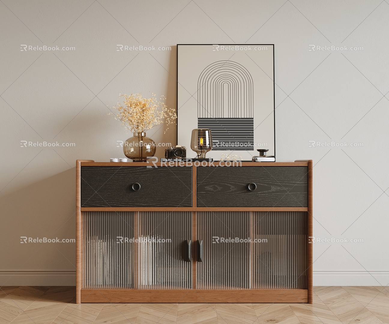 Middle Style Sideboard 3d model