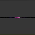 Starry Sky Pattern Scissors With Black Purple Gradient And Round Handle