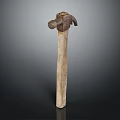 Classic Design Construction Hammer With Sturdy Wooden Handle And Metal Head For DIY Tasks