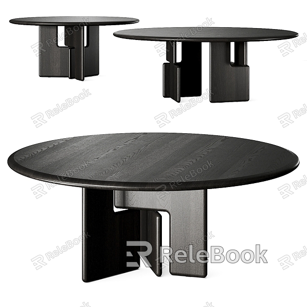 Minotti Nico Round Dining Table Conference Table Negotiation Table Round Table model