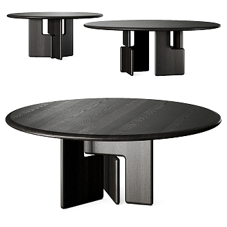 Minotti Nico Round Dining Table Conference Table Negotiation Table Round Table 3d model