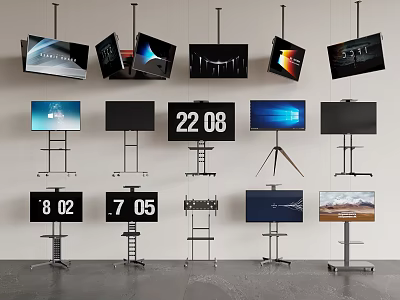 Modern TV TV Stand Removable TV 3d model