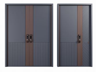 Modern security door security door room door entrance door 3d model