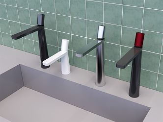 Modern faucet countertop faucet 3d model