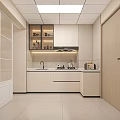 Cream Style Single Apartment 3d model