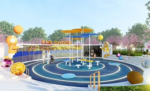 Children's play area 3d model